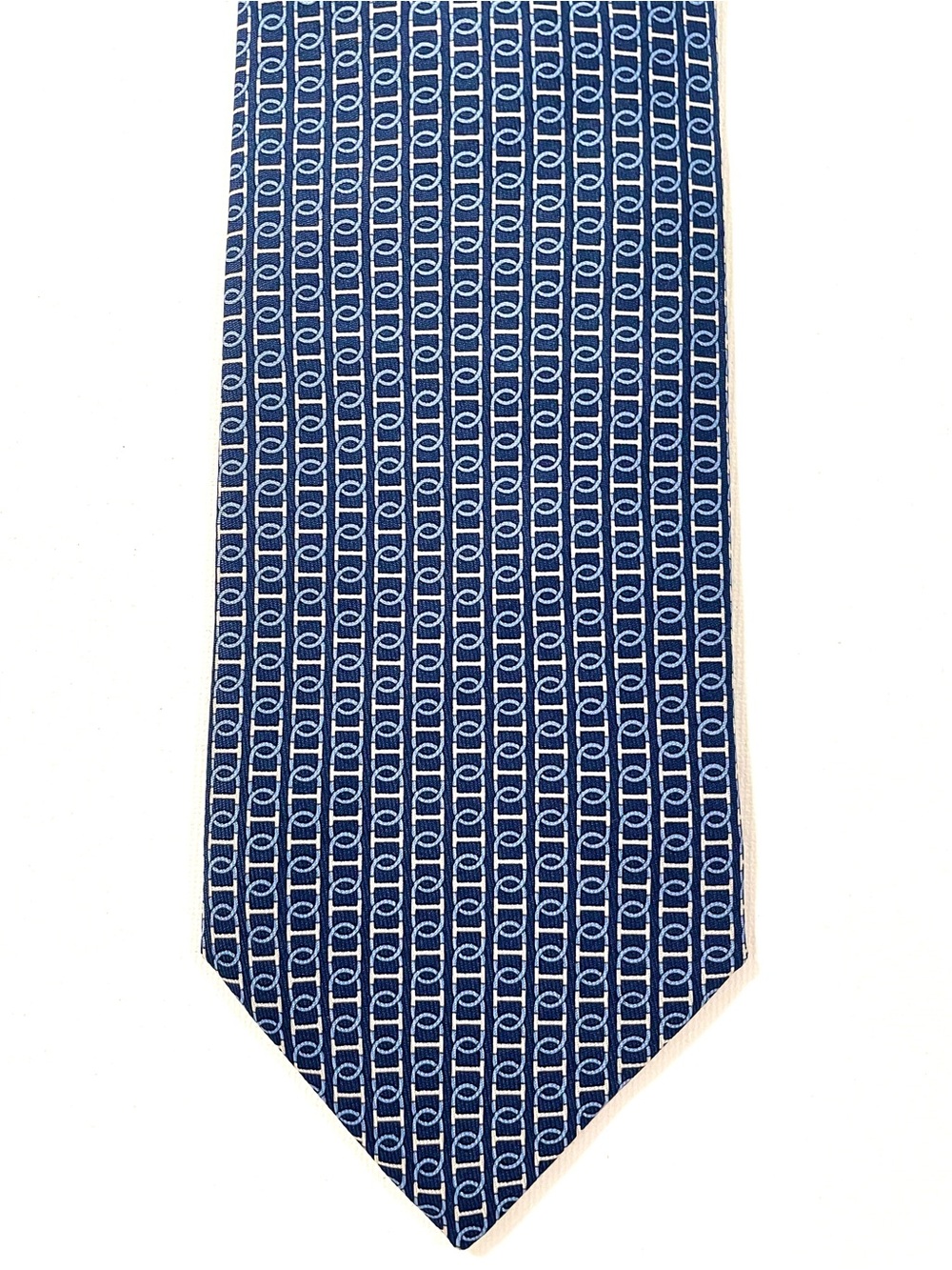 Authentic Hermes Tie 8cm Twill